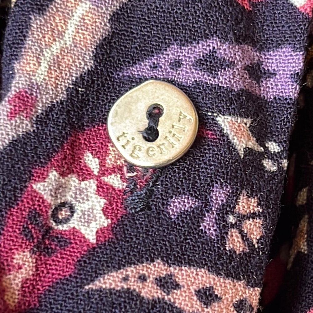 TIGERLILY Bilqis Purple Paisley Long Sleeve Button Shirt Blouse Top NWT RRP$140 - Picture 16 of 16